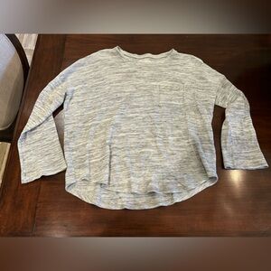 Madewell Grey Pocket Long Sleeve Sweater